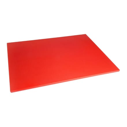 Hygiplas LDPE Snijplank Rood 600x450x10mm HC877 - Extra Dikke Plank - Horeca