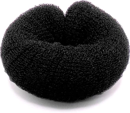 Haardonut met druksluiting zwart