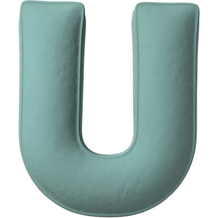 Kussen letter u Yellow Tipi Posh Velvet