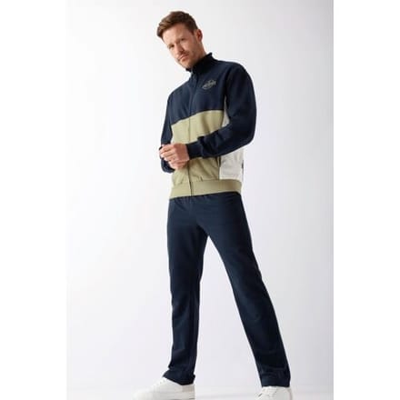 Sportief heren huispak Hajo - Blauw - Maat - 58