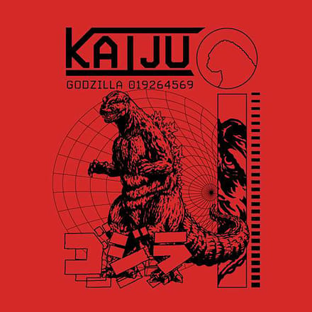 Godzilla Kaiju Unisex T-Shirt - Red - L
