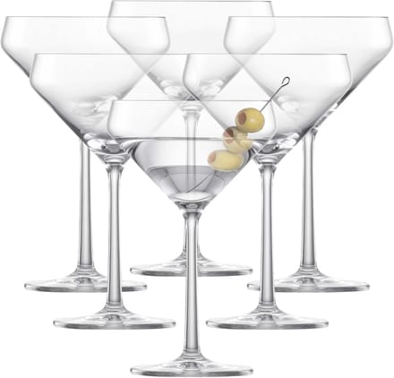 Martiniglas Set - Cocktail Glazen - Dranken Serveren - Extra Breukvast - 034 L 6 stuks - Transparant