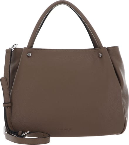 SEIDENFELT MANUFAKTUR Handtas Schoudertas Dale Handbag Almond Grey Bruine