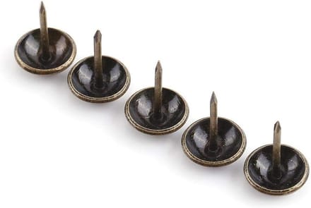 Decoratieve kopspijkers voor meubels - 100 stuks - 12 x 17 mm
