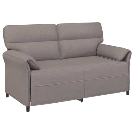 vidaXL - 2-Zits - Sofa - Taupe - 158 - x - 83 - x - 95 - cm