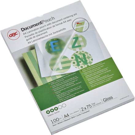 GBC Lamineerfolie DIN A4 75 micron glanzend 100 stuk(s)