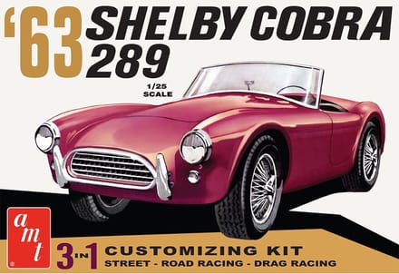 AMT Modelbouwpakket Auto - 1319 1963 Shelby Cobra 289 Plastic - 1:25 - Modelbouw