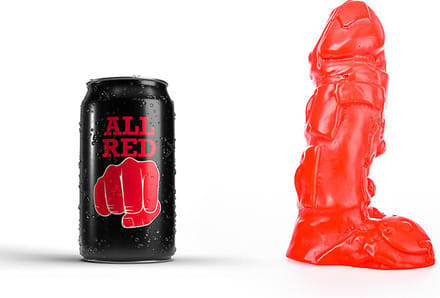 All Red Klassieke Dildo 18 x 4 cm - rood