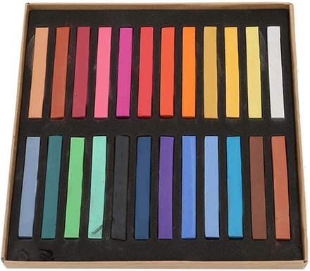 Set van 24 Pastel Kreiden in Diverse Kleuren voor Creatieve Kunstprojecten en Schilderen