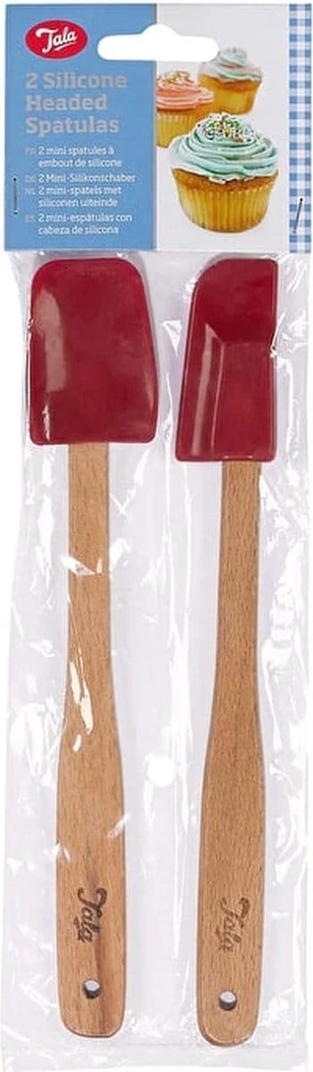 Mini Spatels, Siliconen, Set van 2 Stuks, Rood - Tala