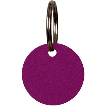 Grooming Deluxe - Naamplaatje rond size M 3 cm purple