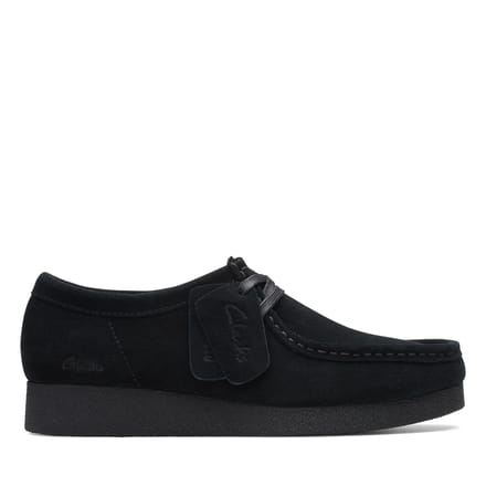 CLARKS WallabeeEVOSh Dames Veterschoenen - Suede - Zwart