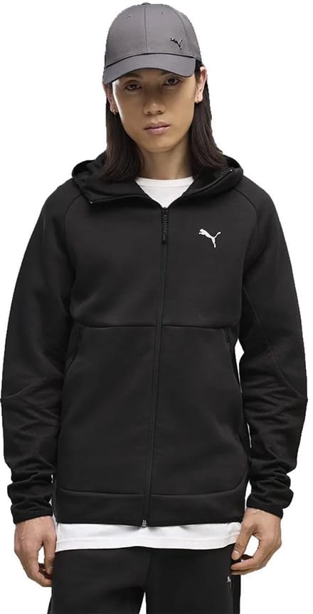 Puma Pumatech Slim Elevated Full-Zip Hoodie Dk Sweater - Sportswear - Volwassen