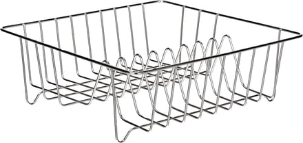RVS afdruiprek, roestvrij staal, zilver, 35 x 35 x 10 cm