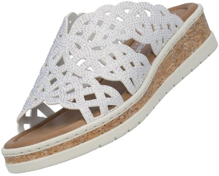 Rieker Slipper V4189-80 Wit