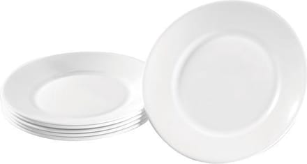 Bord klein hardglas set 6 stuks