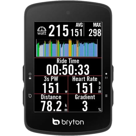Bryton Rider S510t Fietscomputer Transparant