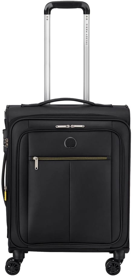 Delsey Dita Handbagage Spinner 55 cm - Uitbreidbaar 36/42 liter - 55x40x20/23 cm - zwart
