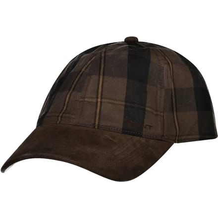 Gant Cap Checked Waxed Faded Taupe / male