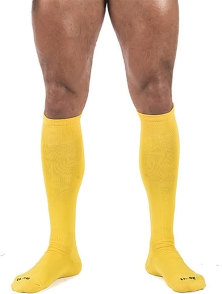 Mister B - Sokken - Voetbal Sokken - Geel -Maat 42-46