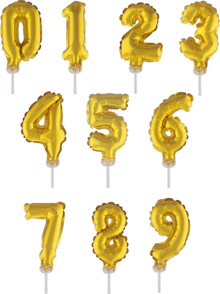 ESPA - Taarttopper cijferballon goud 12,7 cm