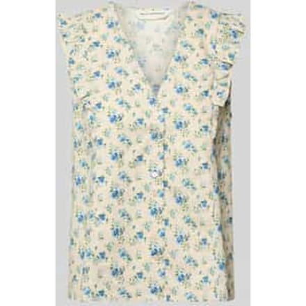 regular fit blouse van linnenmix model 'Solfried'