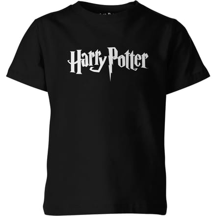 Harry Potter Logo Kinder T-shirt - Zwart - 122/128 (7-8 jaar)