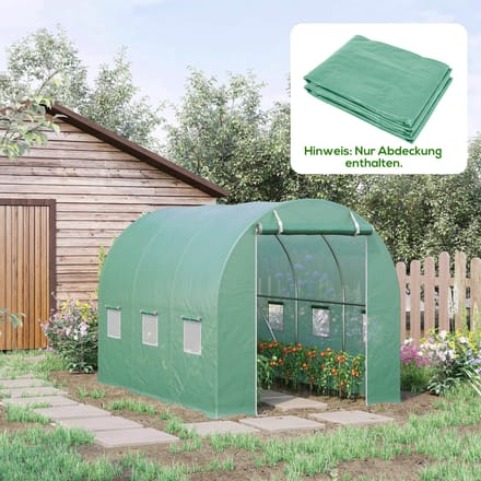 Outsunny kasfolie - waterdicht - uv bescherming - groen