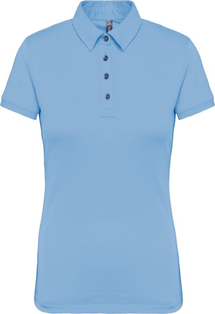 Kariban Damespolo korte mouwen van jersey K263 - sky blue - S