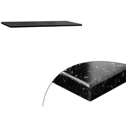 GGM Gastro Granitarbeitsplatte - 800x700mm - Star Galaxy