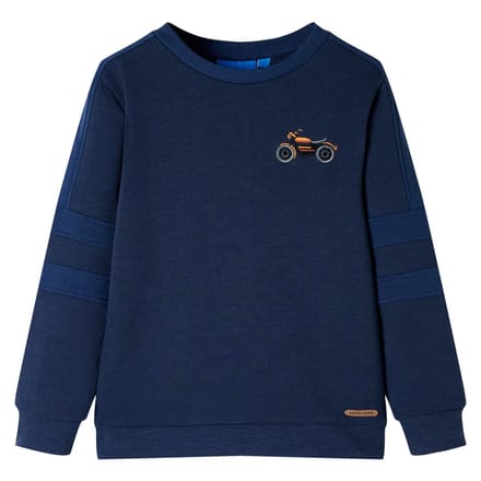 vidaXL Kindertrui 92 gemêleerd marineblauw