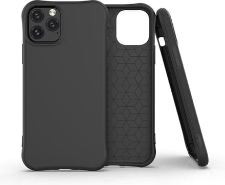 Peachy Soft case TPU hoesje geschikt voor iPhone 11 Pro - zwart