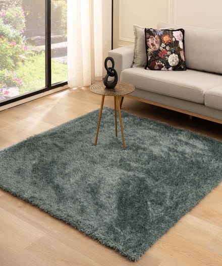 Velvet vloerkleed vierkant - Posh blauw 280x280