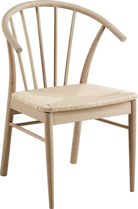 Giga Living Eetkamerstoel Dolen - Naturel Hout - Zithoogte 46cm - Set van 2