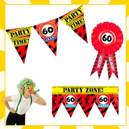 Feestpakket | Verjaardag | 60 jaar | Verkeersbord