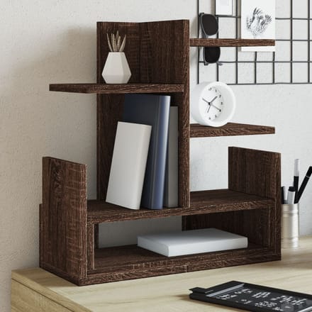 vidaXL - Bureau - organiser - 49x20x52,5 - cm - bewerkt - hout - bruin - eikenkleurig