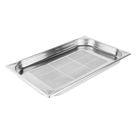 Vogue Roestvrijstalen Zware Perforeerde 1/1 Gastronorm Bak 40mm
