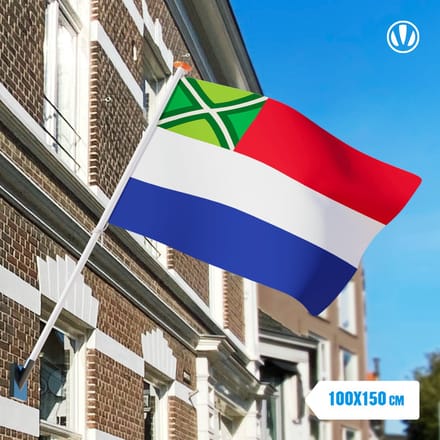 Vlag Nederland met inzet Achterhoek 100x150cm