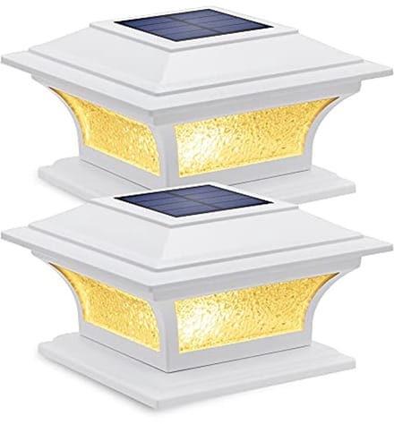 Solarverlichting tuin - Zonne-paallamp met glas en 2 modi voor buitengebruik