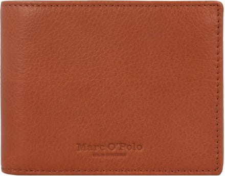 Marc O'Polo Leren Portemonnee Pete Wallet With Flap Classic Cognac Lichtbruin
