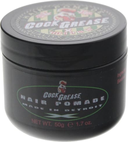Cock Grease, Extra Stijf X, Haarstyling Pomade, Glanzende Afwerking, Sterke Fixatie, 50 g