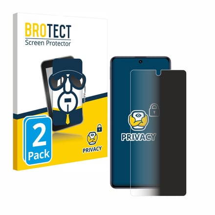 BROTECT - privacy screenprotector voor Samsung Galaxy M51 - Folie Beschermfolie Blauwlichtfilter 2 Stuks