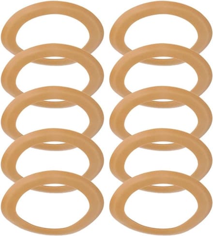 10 Stuks Rubber Pistonringen voor Luchtcompressor, Compressie Pistonringen en Seals Kit voor Stille Luchtcompressor Accessoires