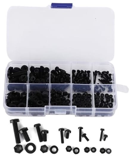 Dailygoody - Nylon Schroef Moer Wasmachine Assortiment - 270-delige