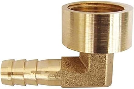 Elbow Pipe Connector 14mm Barbed, 1/2" BSP Vrouwelijke Aansluiting, 90 Graden Pijpadapter voor Tuin- en Waterleidingen