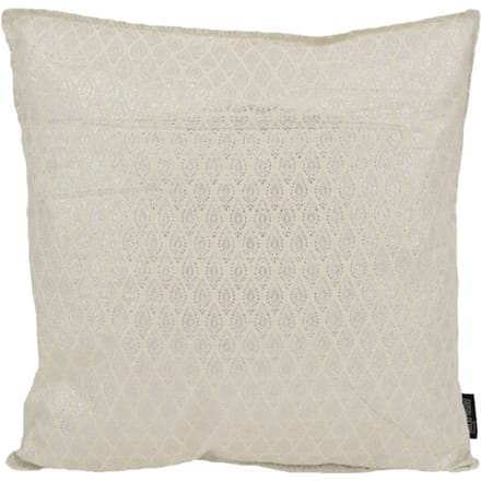 Gek op kussens! Sierkussen hila silver / white | 45 x 45 cm | polyester