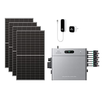 Zendure SolarFlow 2400 Pro - SolarFlow 2400 Pro & Slimme Meter P1 / Zonder batterij / 4*515W Bifacial Panel  (2600Wp Max)