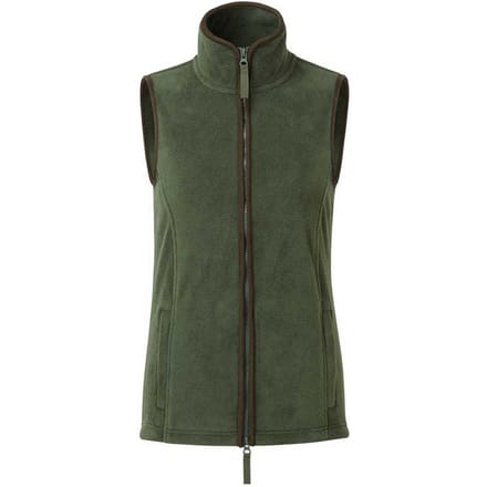 Premier Dames/dames Artisan Fleece Gilet (Mosgroen/bruin)