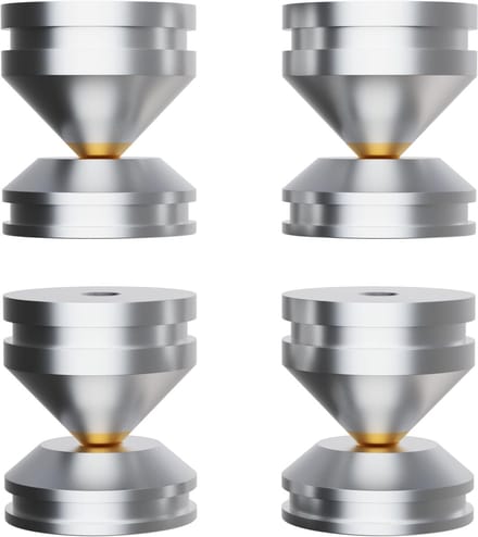 Hifi Luidsprekerspikes Aluminium Geluidsisolatie voor Luidsprekerstandaards