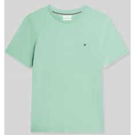 Tommy Hilfiger Flag Embroidery T-shirt Cut Grass Größe: M | Basic T-Shirts Outlet | Herren